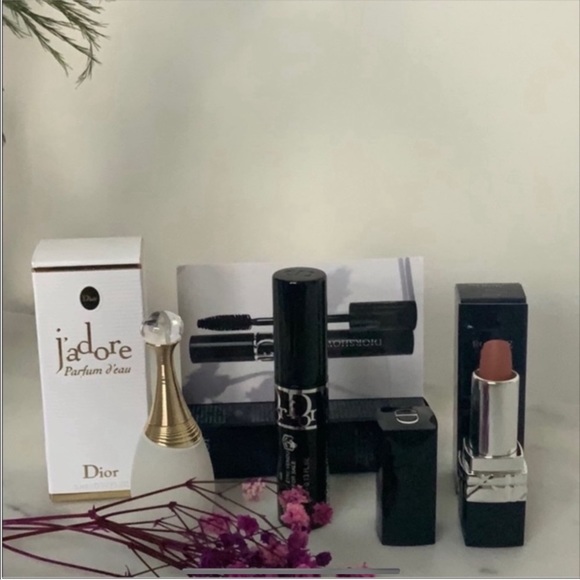Dior Rouge 100 Nude Diorshow Black Mascara Dior Jadore - Picture 2 of 4